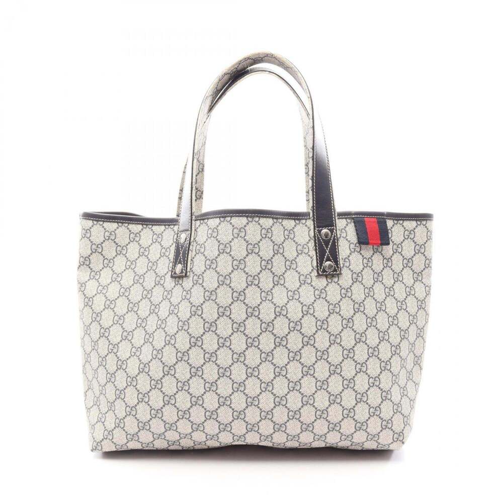GUCCI Cream Leather Tote Bag